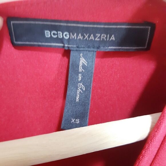 NWOT BCBGMaxAzria Raspberry Ruched Lark Dress - Picture 13 of 16